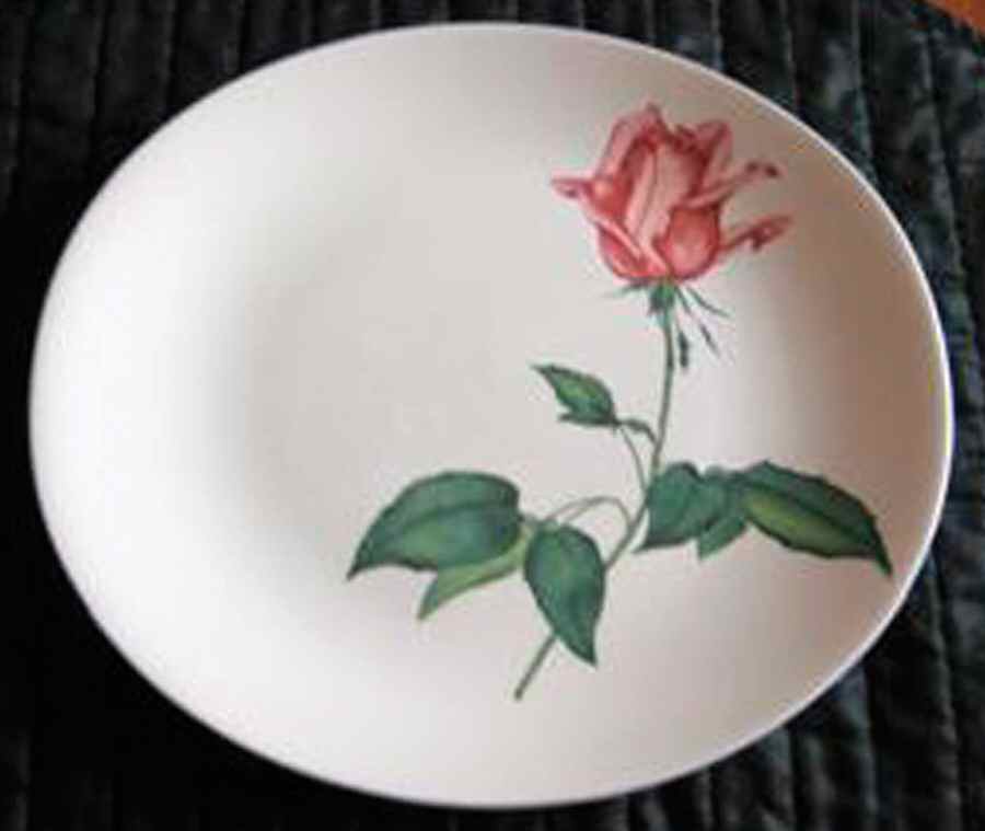 Queen's Rose Dinner Plate by Hall-1