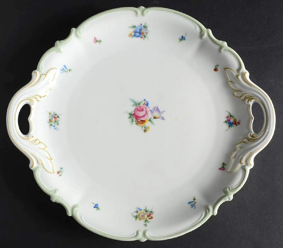 HUT1719 Handled Cake Plate by Hutschenreuther-1