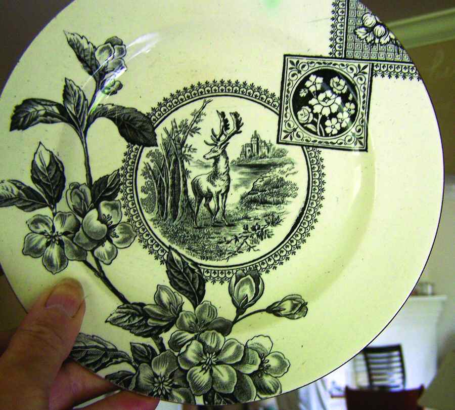 Cannes Black Salad Plate by Hall & Read-1