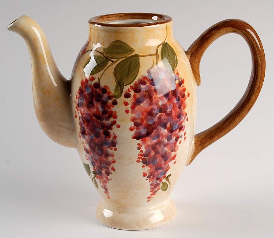 Wisteria Coffee Pot No Lid by Heritage Mint-1