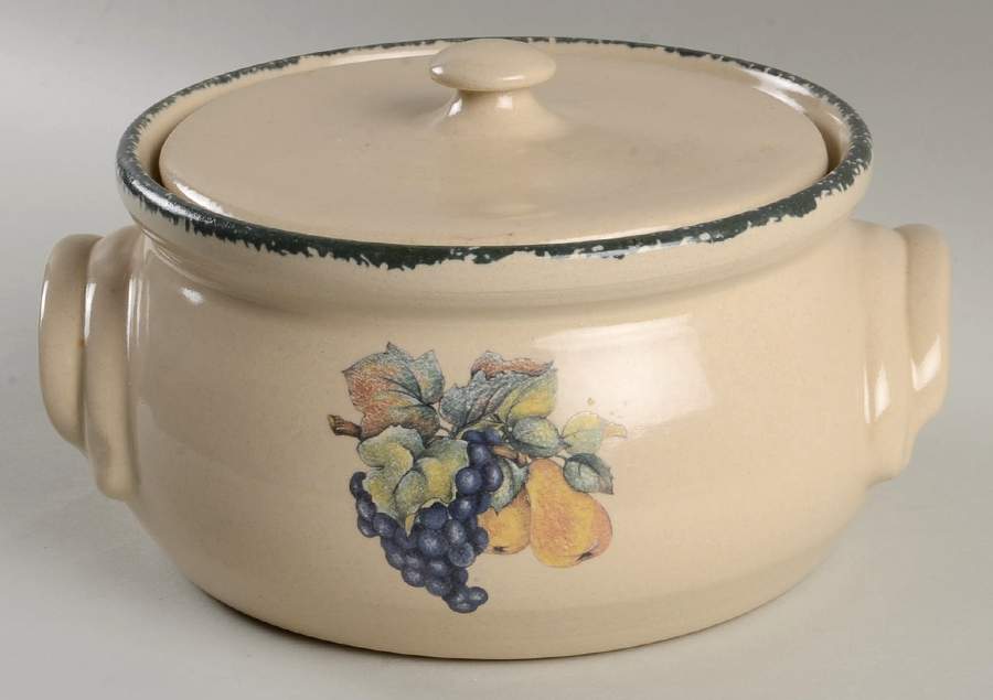 Fruit 2 Qt Round Covered Casserole by Home & Garden Party-1