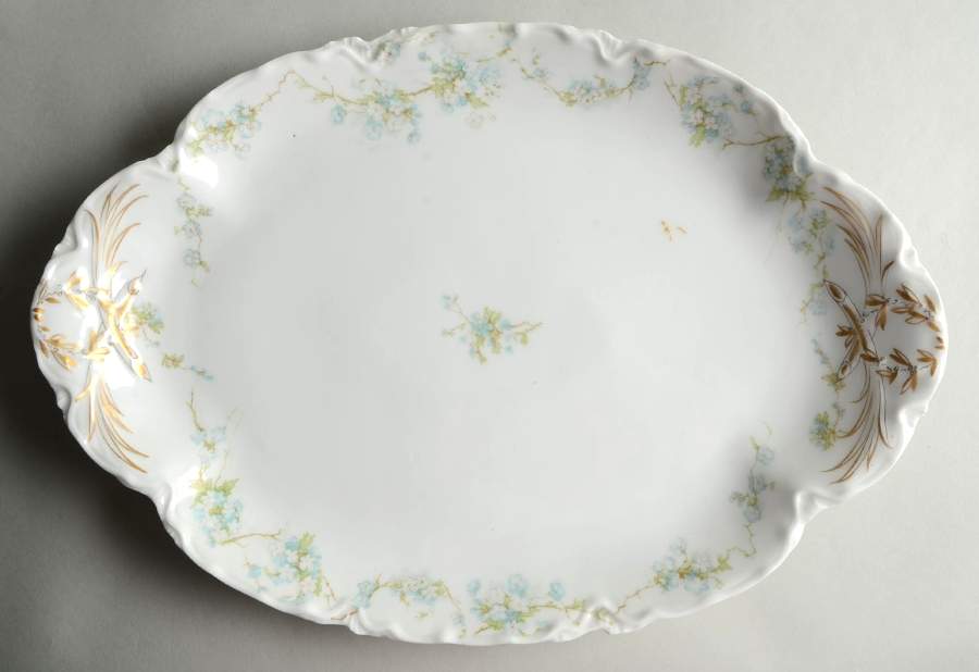Schleiger 248B 15" Oval Serving Platter by Haviland-1