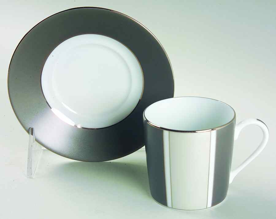 Eclipse Flat Demitasse Cup & Saucer Set by Haviland-1