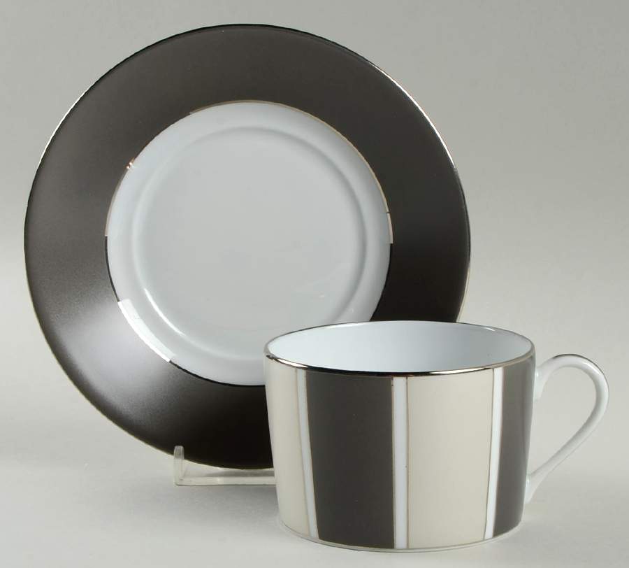 Eclipse Flat Cup & Saucer Set by Haviland-1