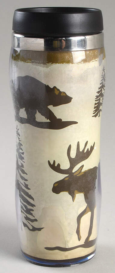 Woodland Travel Mug & Plastic Lid by Homestudio-1