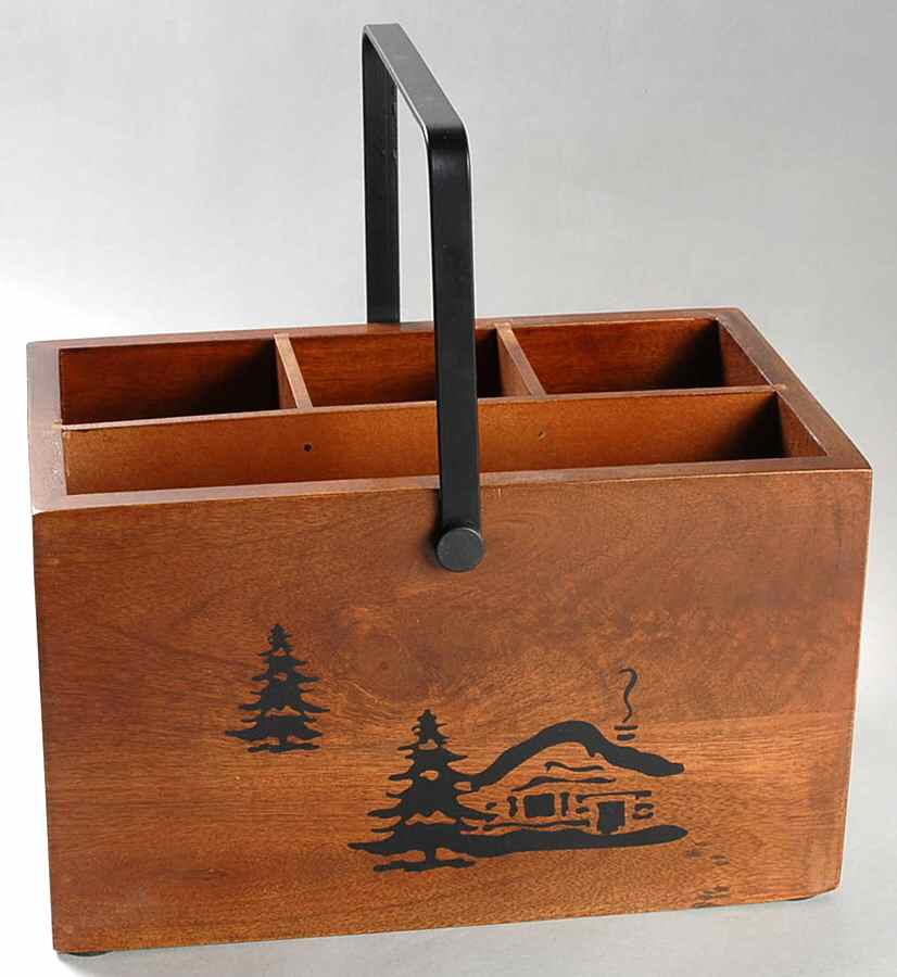 Woodland Wood Utensil Caddy-No Utensils by Homestudio-1