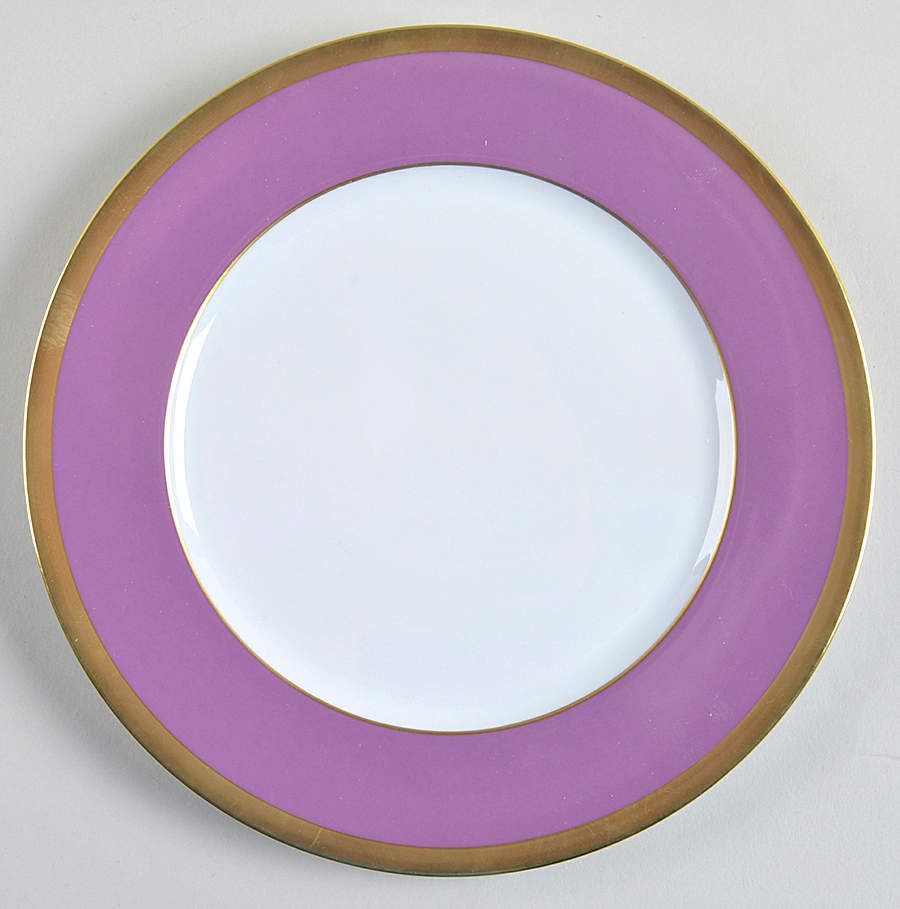 Laque de Chine Gold (Amethyst) Salad/Dessert Plate by Haviland-1