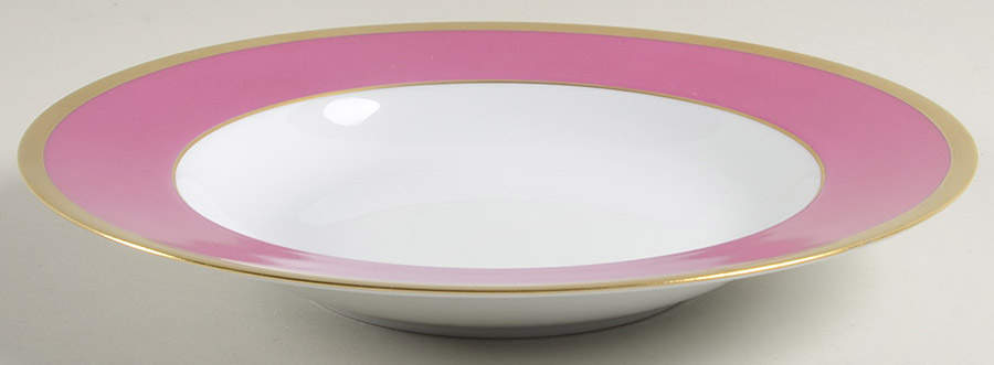 Laque de Chine Gold (Aubergene) Large Rim Soup Bowl by Haviland-1