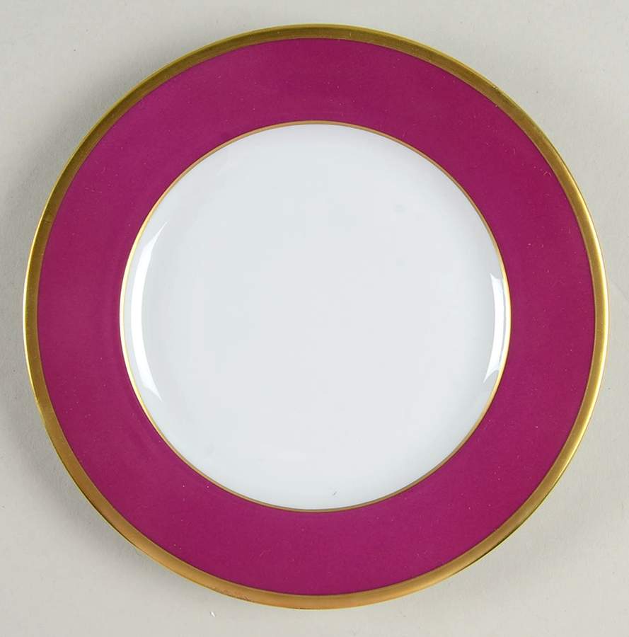 Laque de Chine Gold (Aubergene) Bread & Butter Plate by Haviland-1