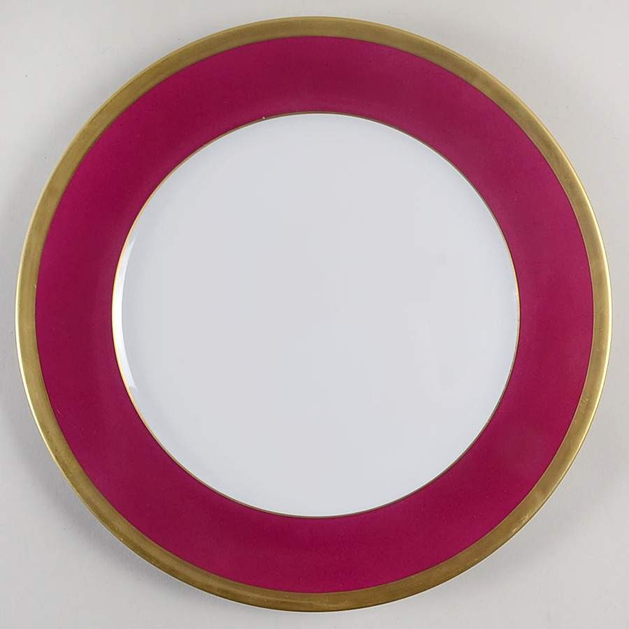 Laque de Chine Gold (Aubergene) Service Plate (Charger) by Haviland-1