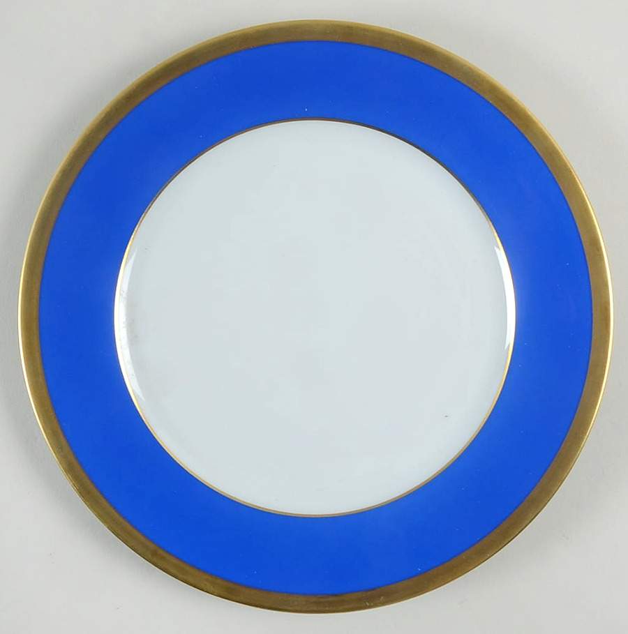 Laque de Chine Gold (Azure) Salad/Dessert Plate by Haviland-1