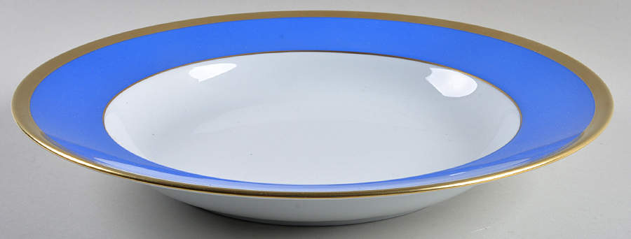 Laque de Chine Gold (Azure) Deep Round Platter by Haviland-1