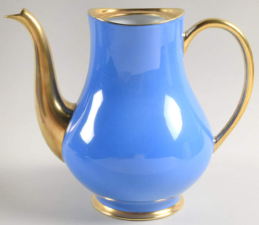 Laque de Chine Gold (Azure) Coffee Pot No Lid by Haviland-1
