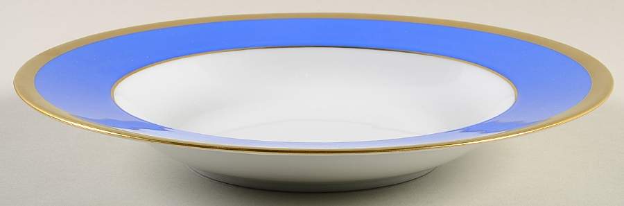 Laque de Chine Gold (Azure) Large Rim Soup Bowl by Haviland-1