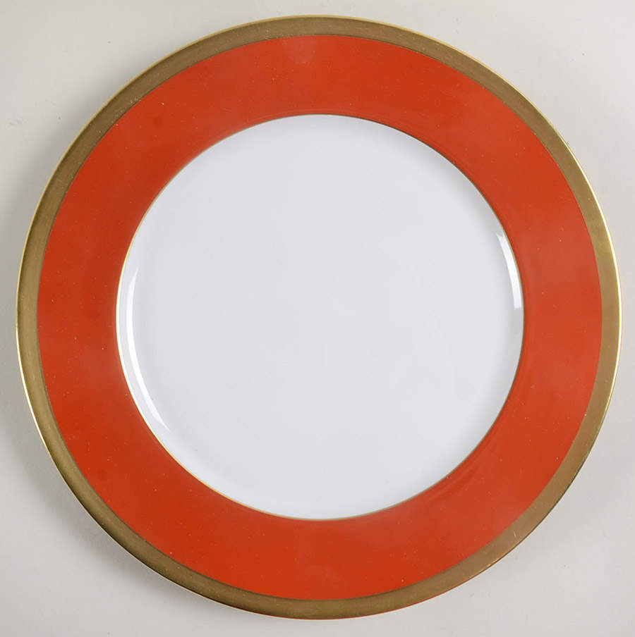 Laque de Chine Gold (Brick) Dinner Plate by Haviland-1