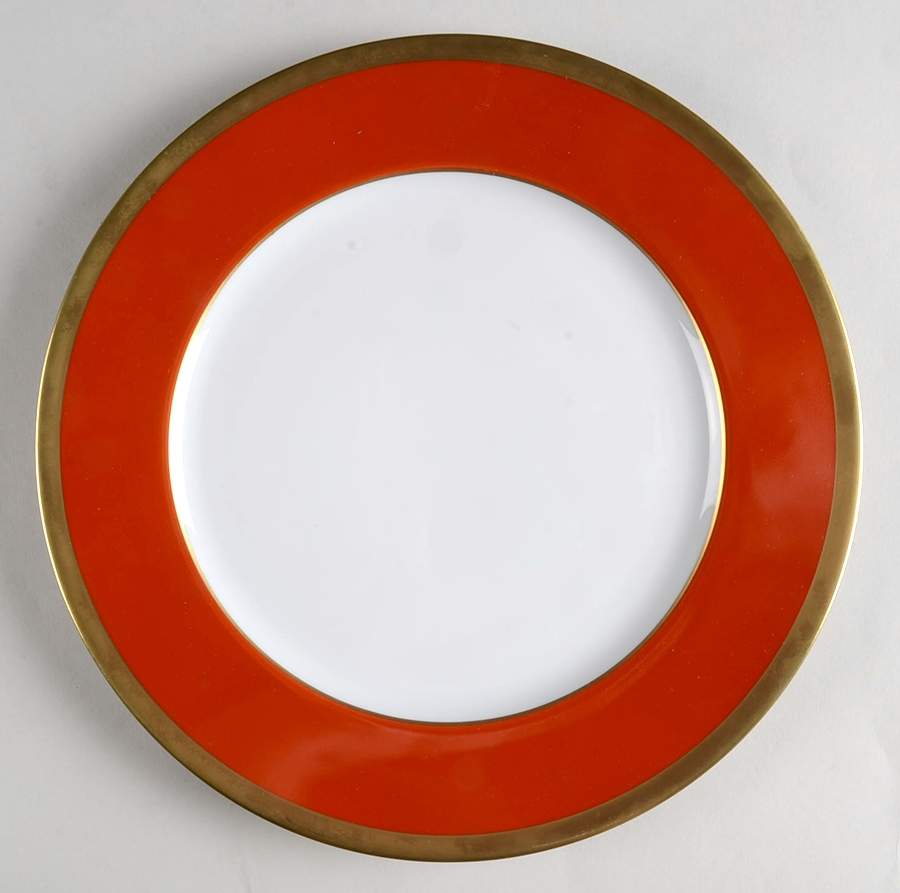 Laque de Chine Gold (Brick) Service Plate (Charger) by Haviland-1