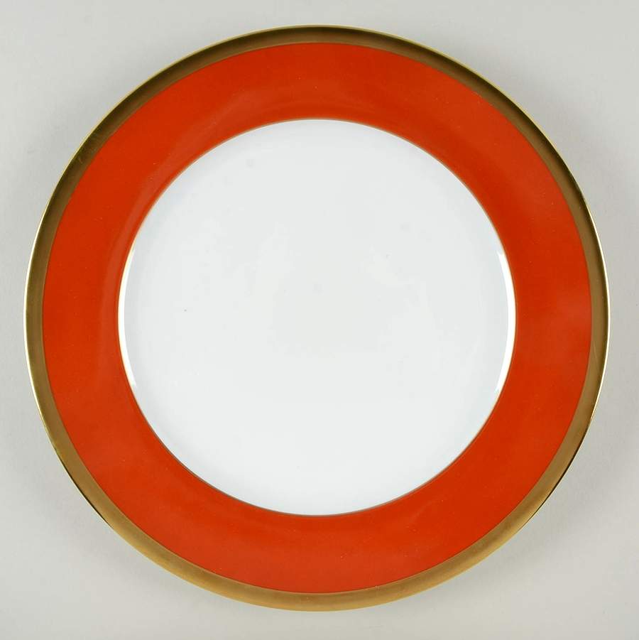 Laque de Chine Gold (Brick) 12" Chop Plate (Round Platter) by Haviland-1