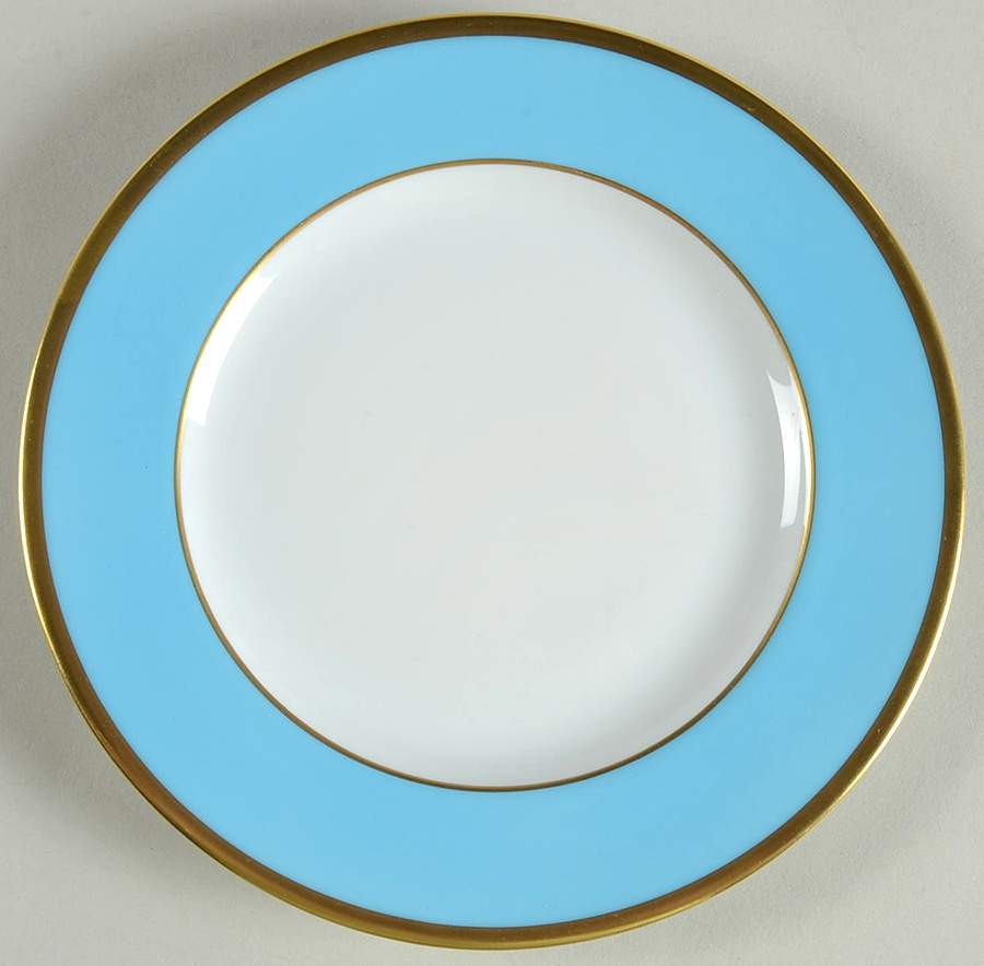 Laque de Chine Gold (Light Blue) Bread & Butter Plate by Haviland-1