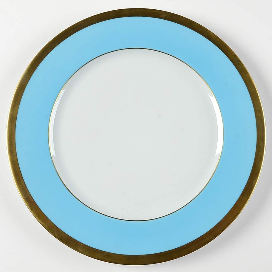 Laque de Chine Gold (Light Blue) Service Plate (Charger) by Haviland-1