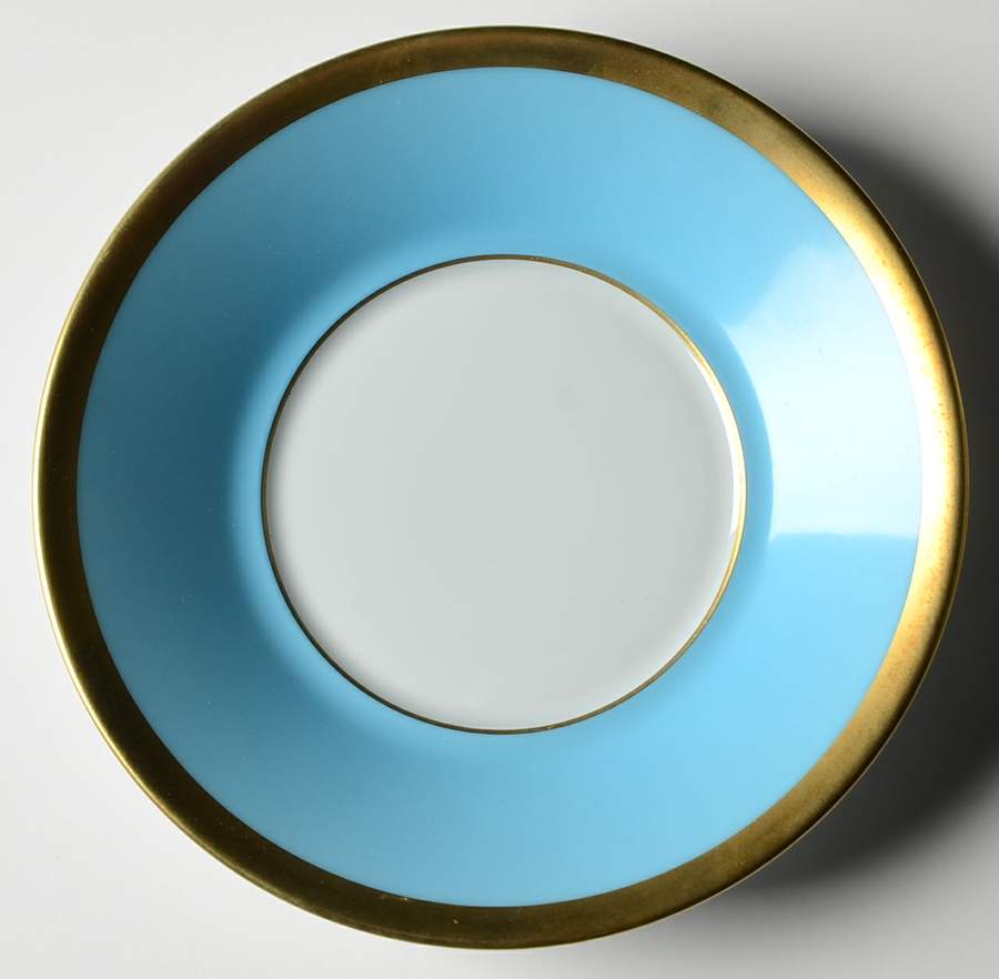 Laque de Chine Gold (Light Blue) Saucer by Haviland-1