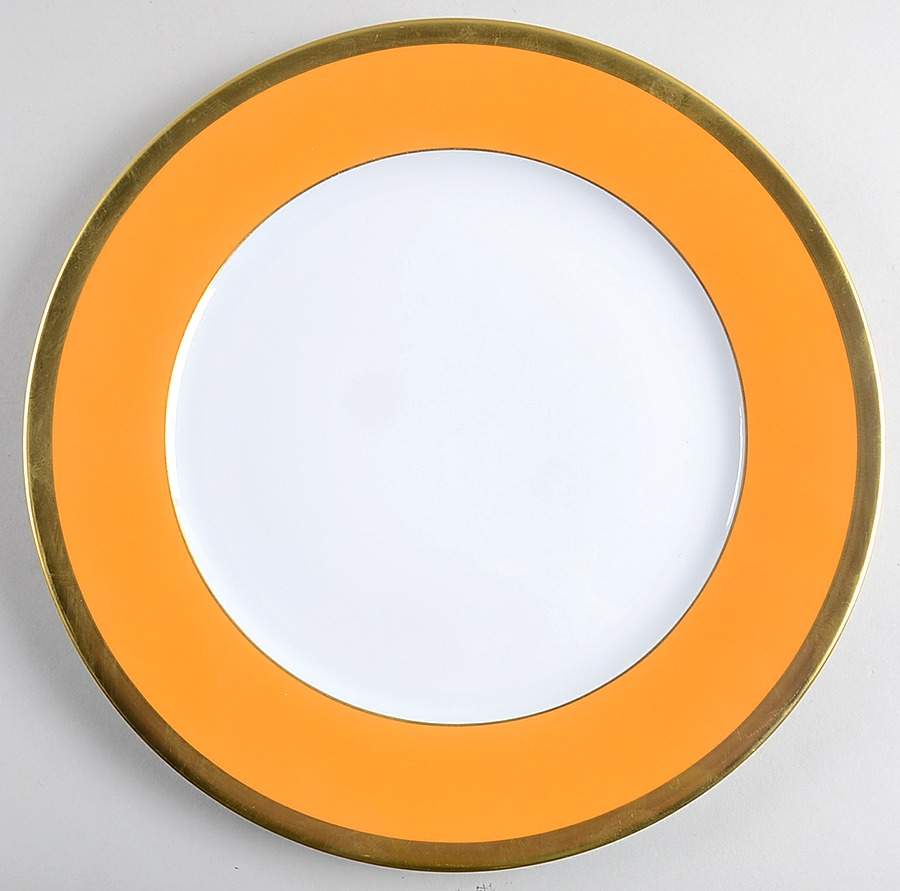 Laque de Chine Gold (Manderin) Service Plate (Charger) by Haviland-1