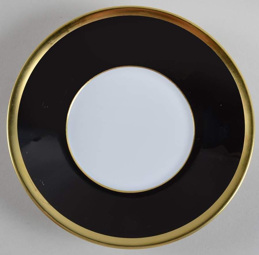 Laque de Chine Gold (Noir) Saucer by Haviland-1