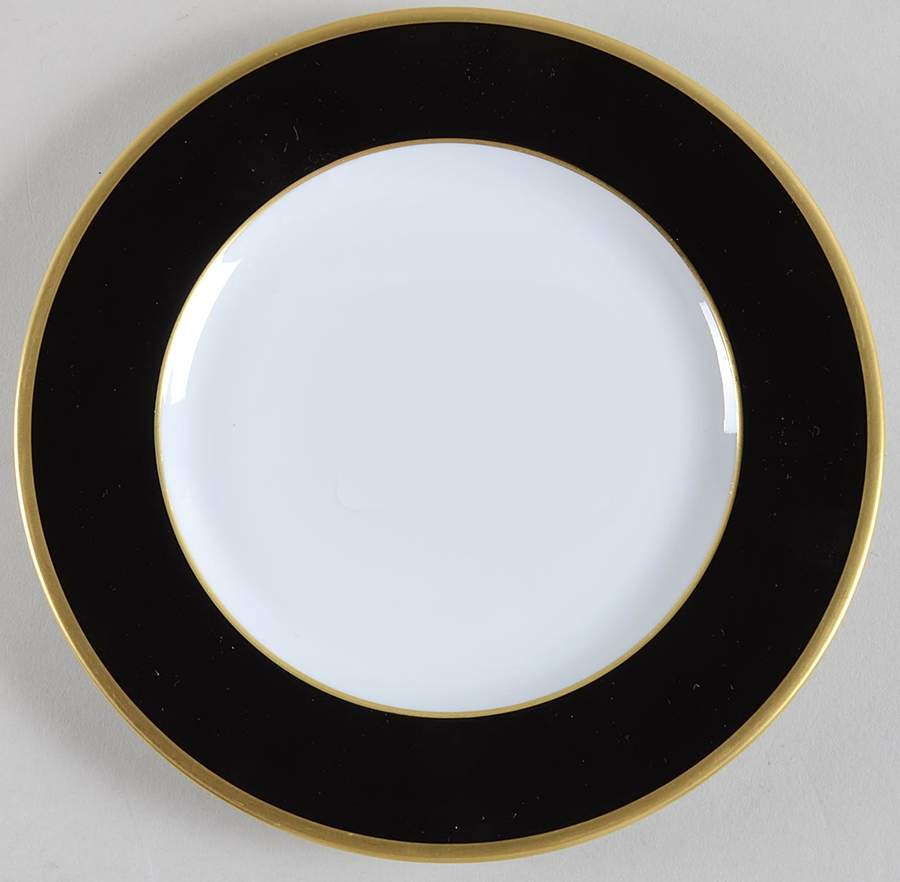 Laque de Chine Gold (Noir) Bread & Butter Plate by Haviland-1