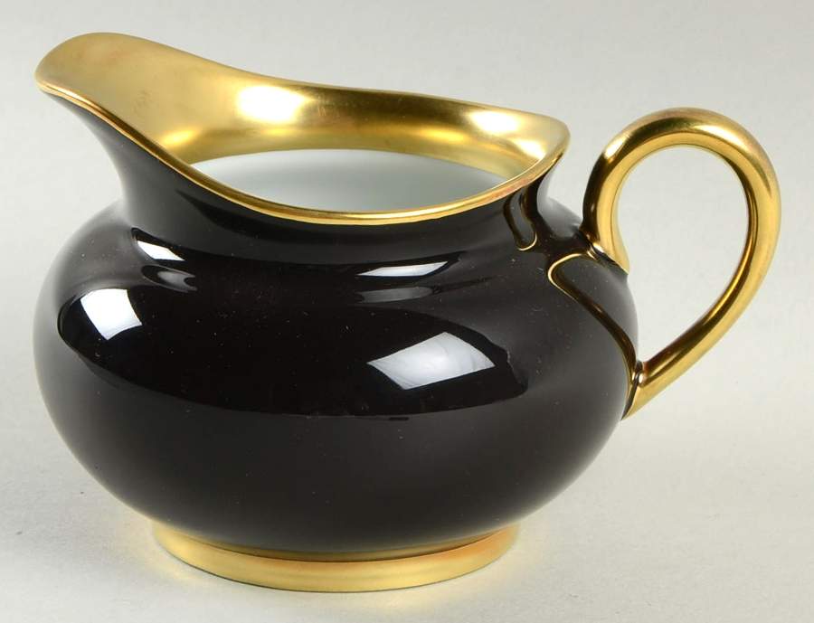 Laque de Chine Gold (Noir) Creamer by Haviland-1