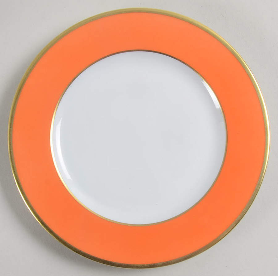 Laque de Chine Gold (Orange) Bread & Butter Plate by Haviland-1