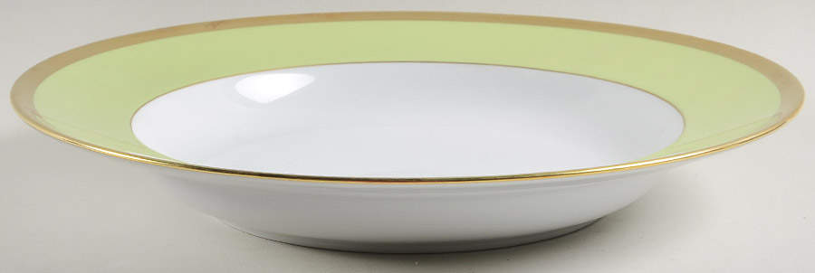 Laque de Chine Gold (Pistachio) Deep Round Platter by Haviland-1
