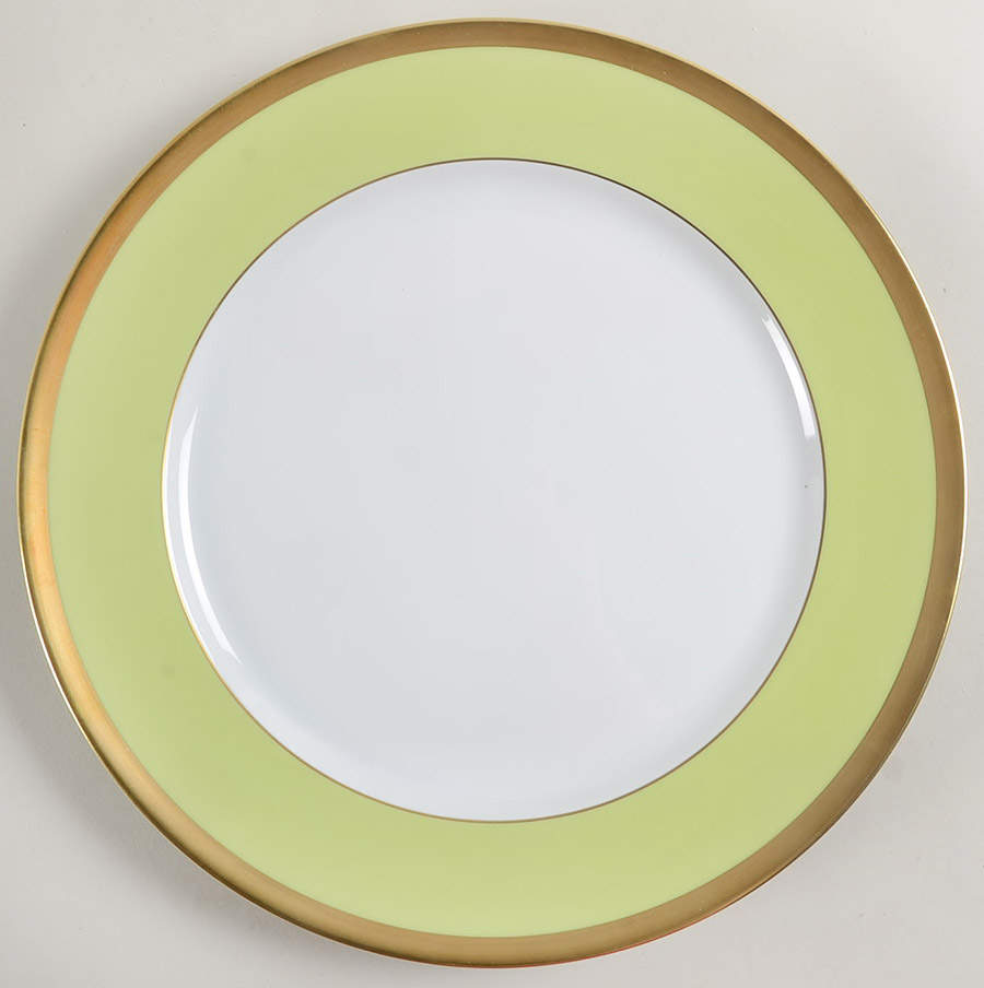 Laque de Chine Gold (Pistachio) 12" Chop Plate (Round Platter) by Haviland-1