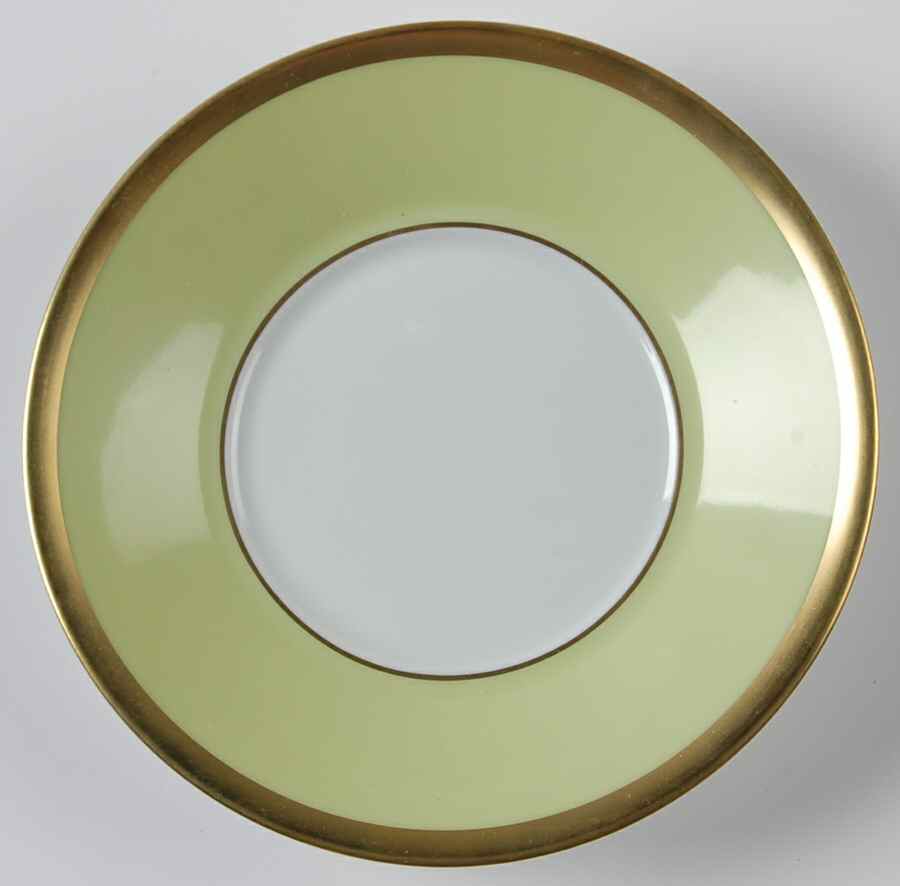 Laque de Chine Gold (Pistachio) Saucer by Haviland-1