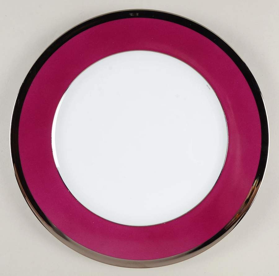Laque de Chine Platinum(Aubergen) Service Plate (Charger) by Haviland-1
