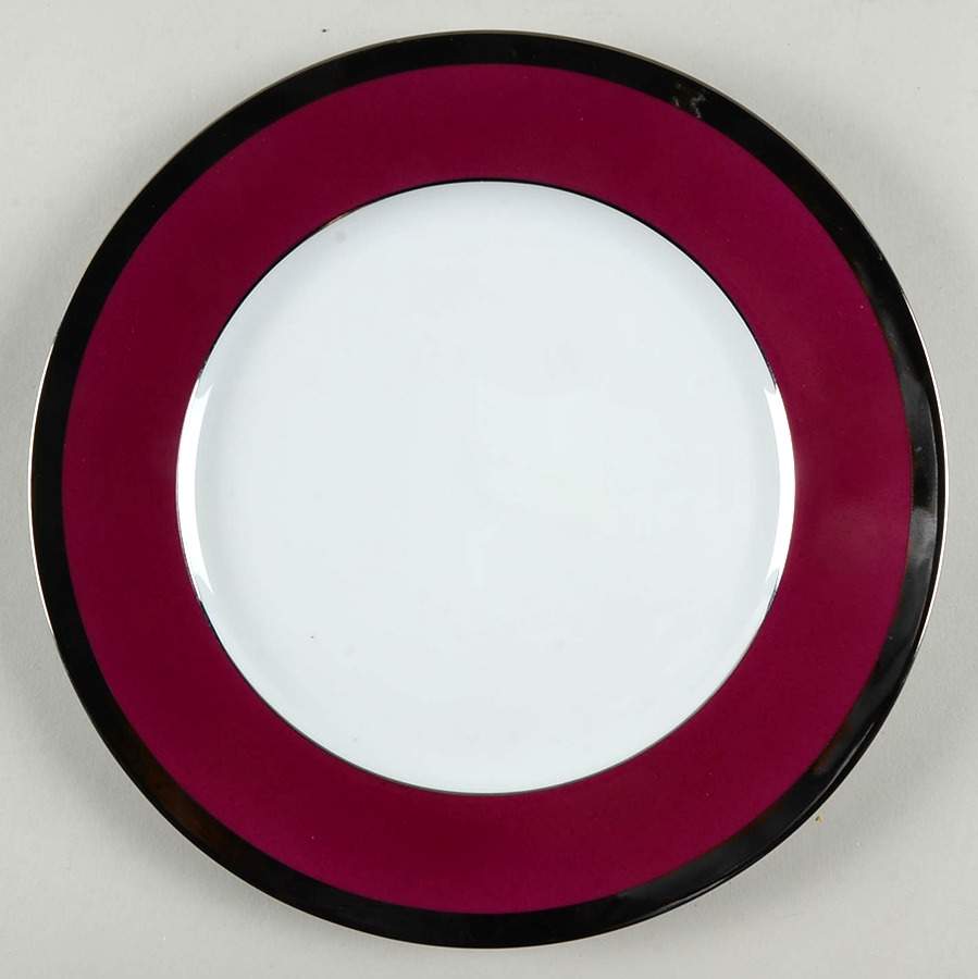 Laque de Chine Platinum(Aubergen) Dinner Plate by Haviland-1