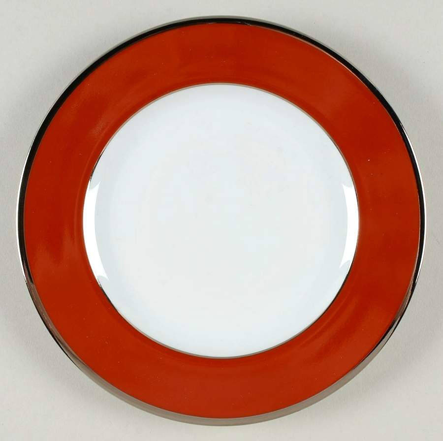 Laque de Chine Platinum (Brick) Bread & Butter Plate by Haviland-1