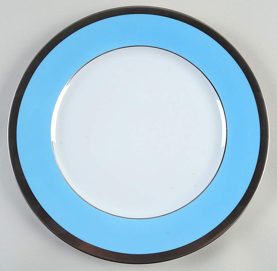 Laque de Chine Platinum (Light Blue) Service Plate (Charger) by Haviland-1