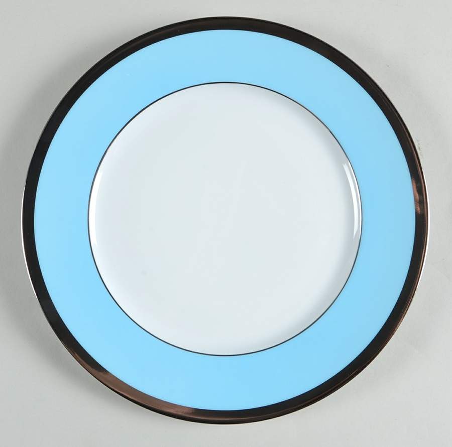 Laque de Chine Platinum (Light Blue) Salad/Dessert Plate by Haviland-1