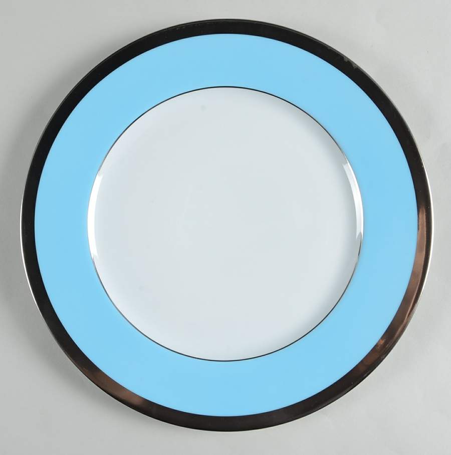Laque de Chine Platinum (Light Blue) Dinner Plate by Haviland-1