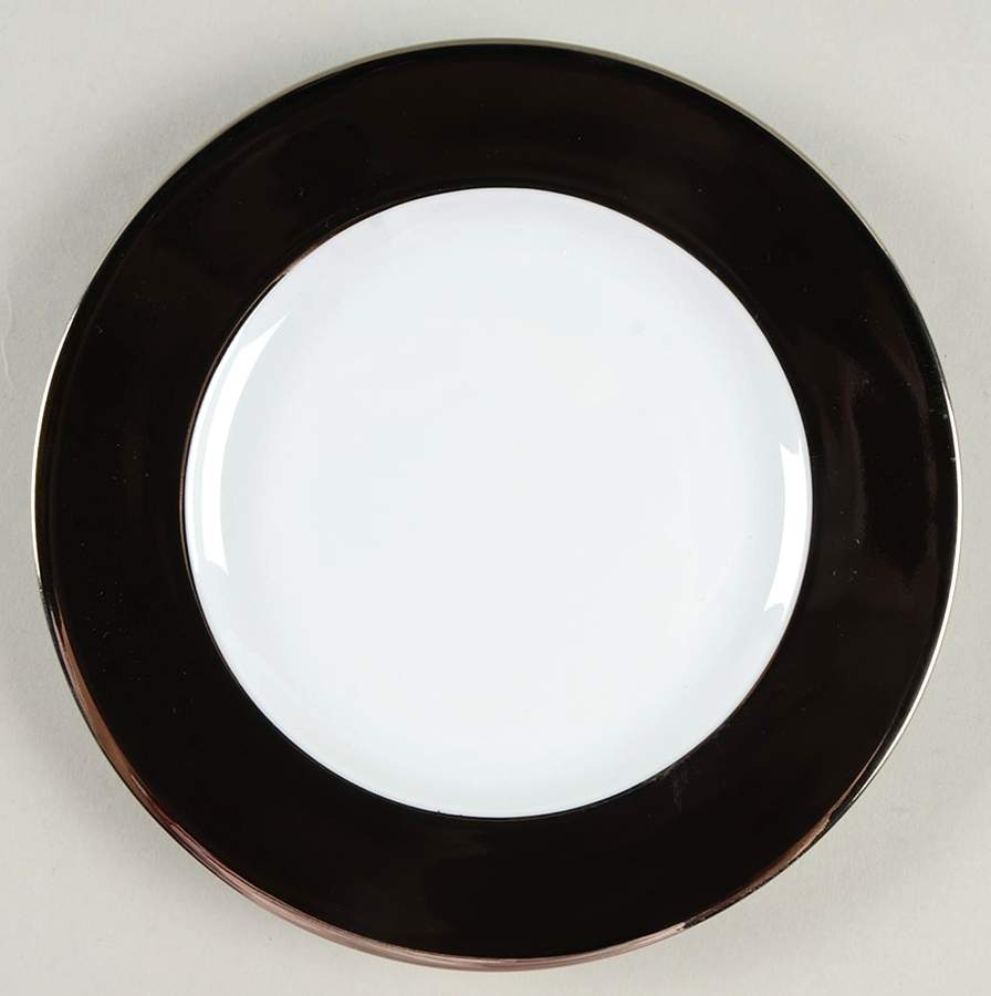 Laque de Chine Platinum (Noir) Bread & Butter Plate by Haviland-1