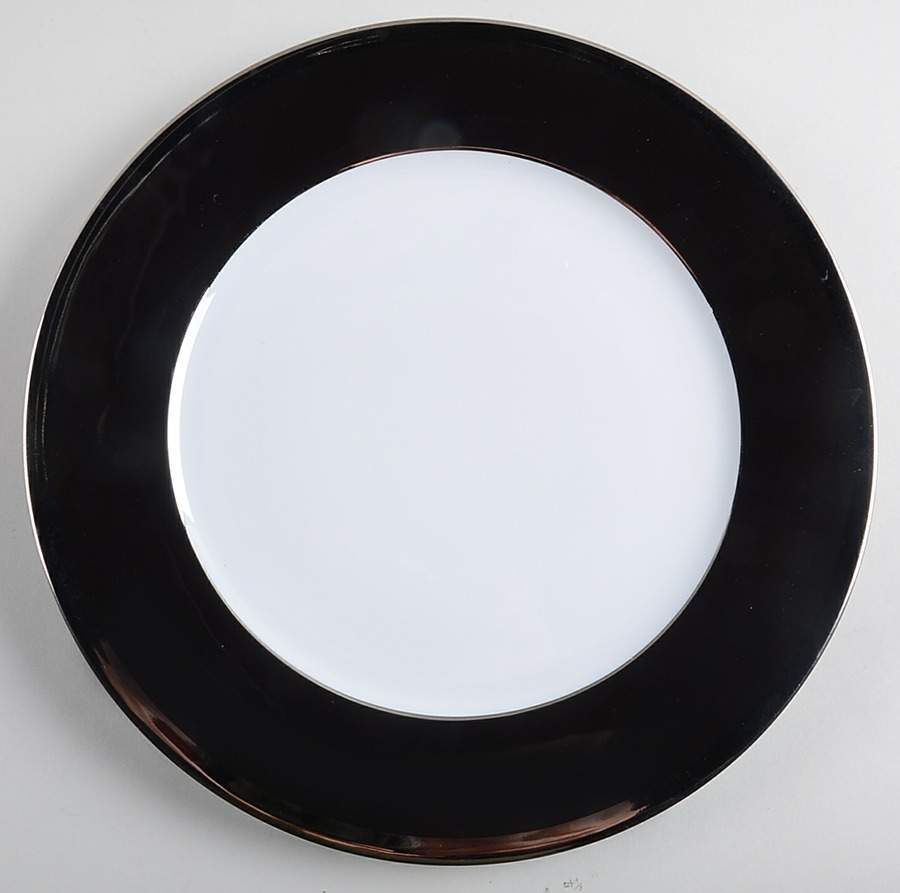 Laque de Chine Platinum (Noir) Service Plate (Charger) by Haviland-1