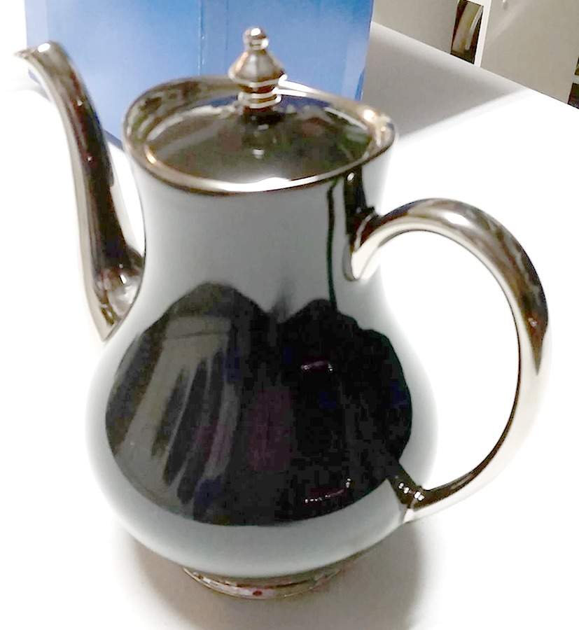 Laque de Chine Platinum (Noir) Coffee Pot & Lid by Haviland-1
