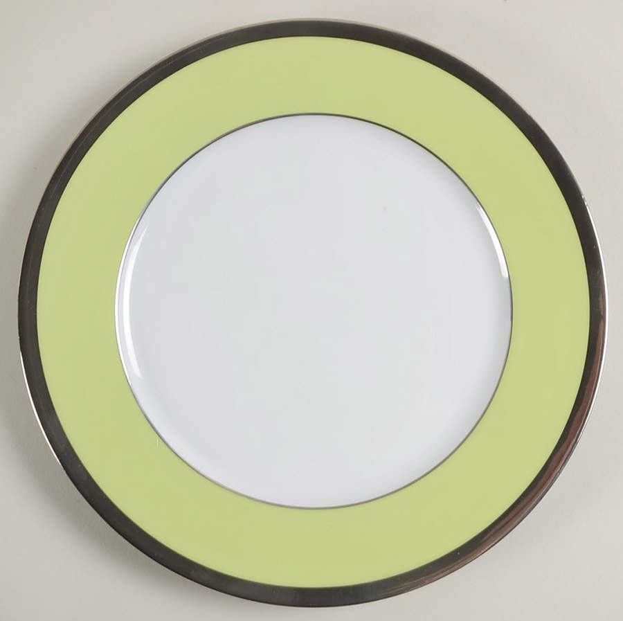 Laque de Chine Platinum (Pistachio) Salad/Dessert Plate by Haviland-1
