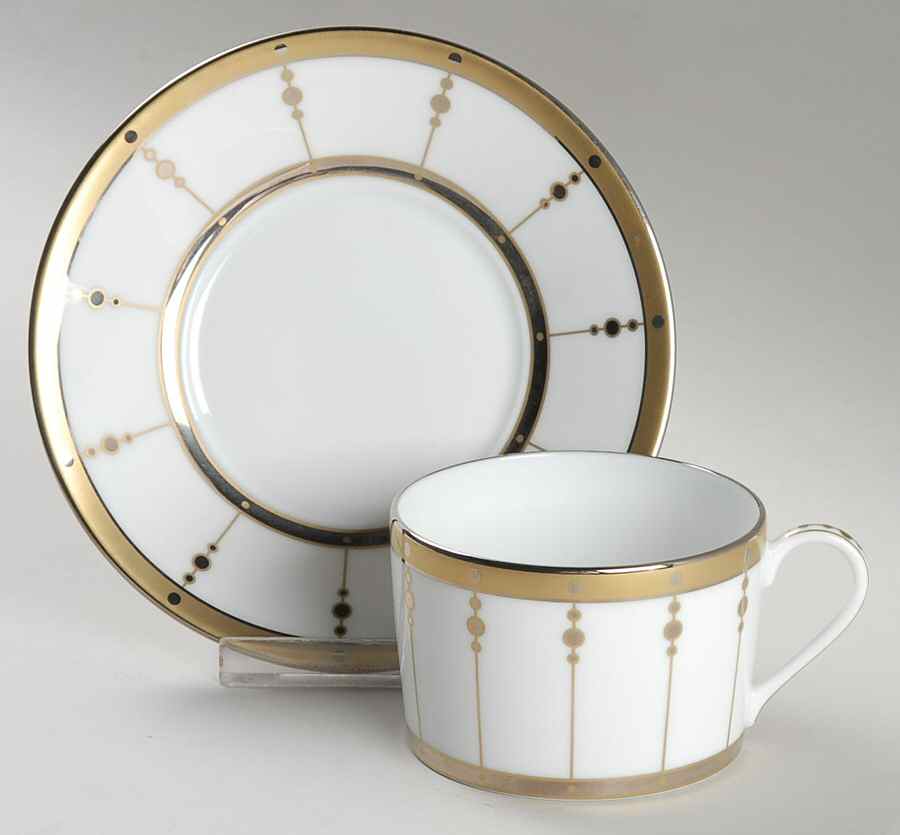 Tambour Flat Cup & Saucer Set by Haviland-1