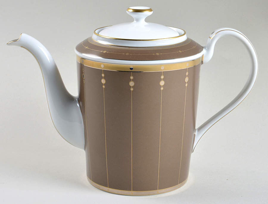 Tambour Bronze Coffee Pot & Lid by Haviland-1