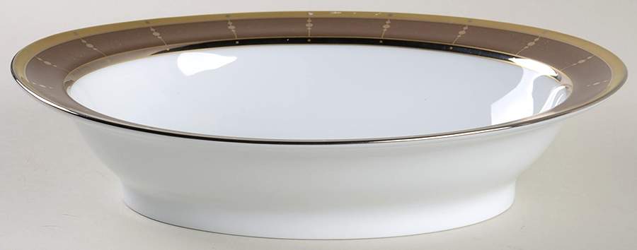 Tambour Bronze 9" Oval Vegetable Bowl by Haviland-1