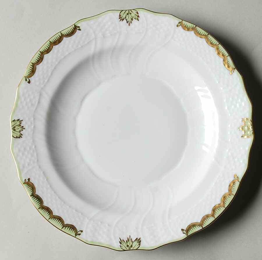 Princess Victoria Green Salad Plate by Herend-1