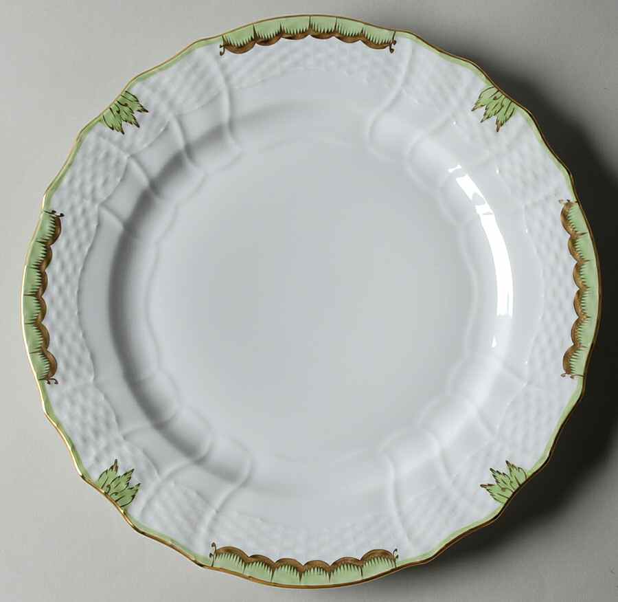 Princess Victoria Green Dinner Plate by Herend-1