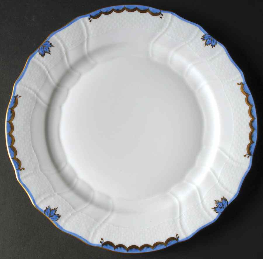 Princess Victoria Blue Dinner Plate by Herend-1