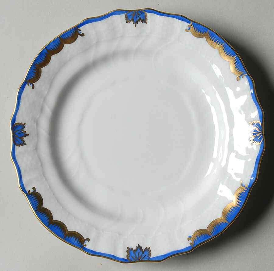 Princess Victoria Blue Bread & Butter Plate by Herend-1