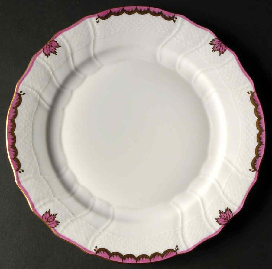 Princess Victoria Pink Dinner Plate by Herend-1
